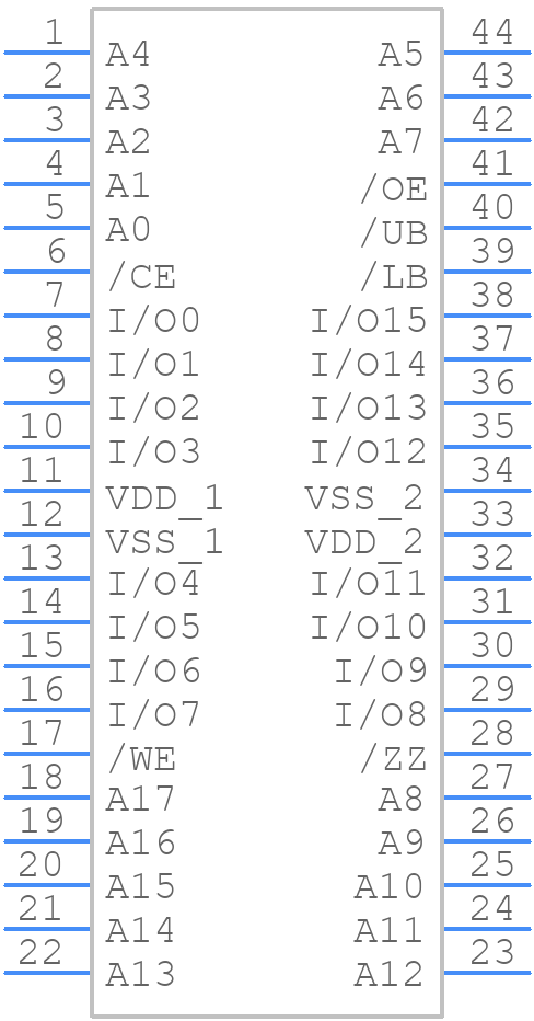 MB85R4M2TFN-G-ASE1 - Ramxeed - PCB symbol