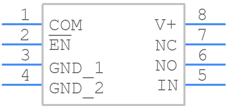 TS5A2053DCURG4 - Texas Instruments - PCB symbol
