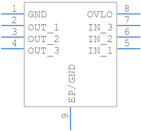KTS1670EDA-TR - Kinetic Technologies - PCB symbol
