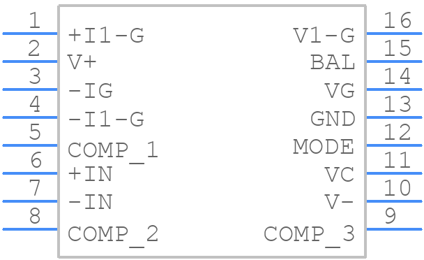 SSM2018PZ - Analog Devices - PCB symbol