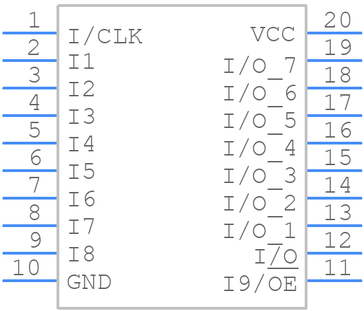 ATF16V8CZ-15PU - Microchip - PCB symbol