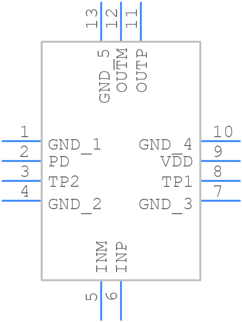 TRF1208RPVR - Texas Instruments - PCB symbol