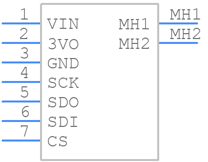 Adafruit BMP280 - Adafruit - PCB symbol