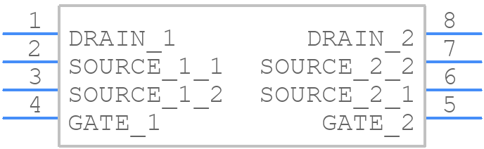 TSM6963SDCA RVG - Taiwan Semiconductor - PCB symbol