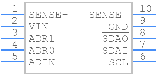 LTC4151CMS-1#TRPBF - Analog Devices - PCB symbol