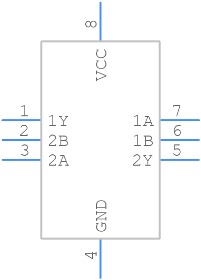 74AUP2G00GM,125 - Nexperia - PCB symbol