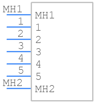 627-5W5-624-2T5 - EDAC - PCB symbol