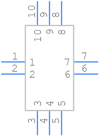 53-CBSASV-2.5X2.5X1.0 - Leader Tech Inc. - PCB symbol