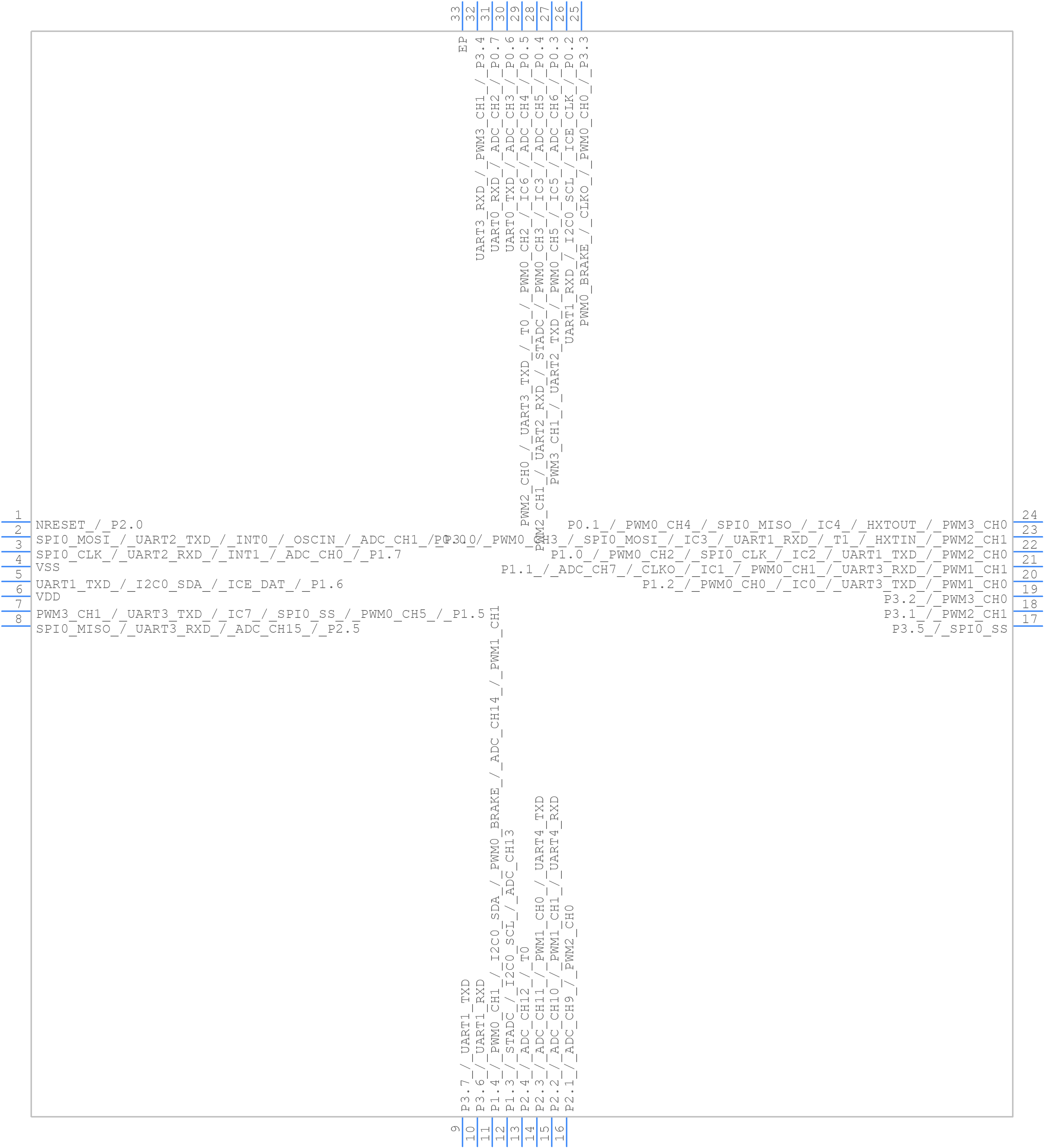 MS51TC0AE - Nuvoton - PCB symbol