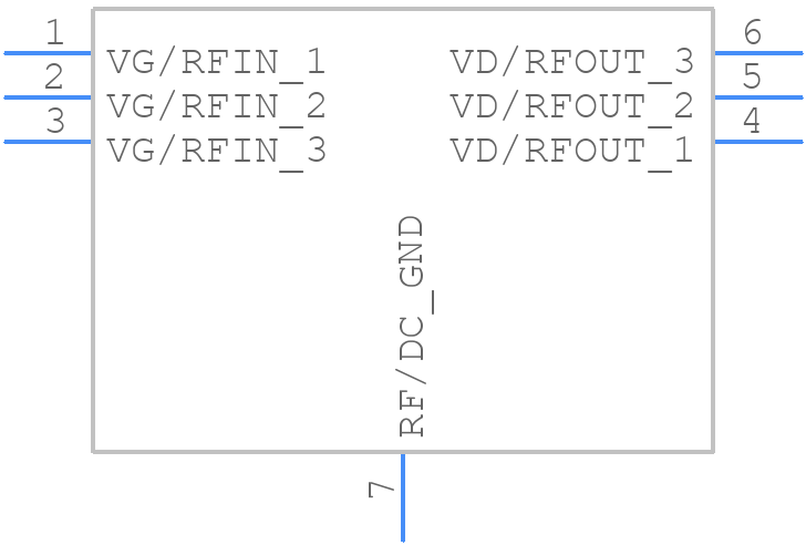 QPD0050TR7 - Qorvo - PCB symbol