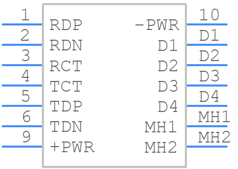 1-6605834-1 - Bel - PCB symbol