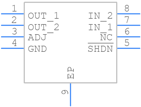 LT3020EDD#PBF - Analog Devices - PCB symbol