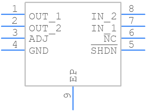 LT3020IDD#PBF - Analog Devices - PCB symbol