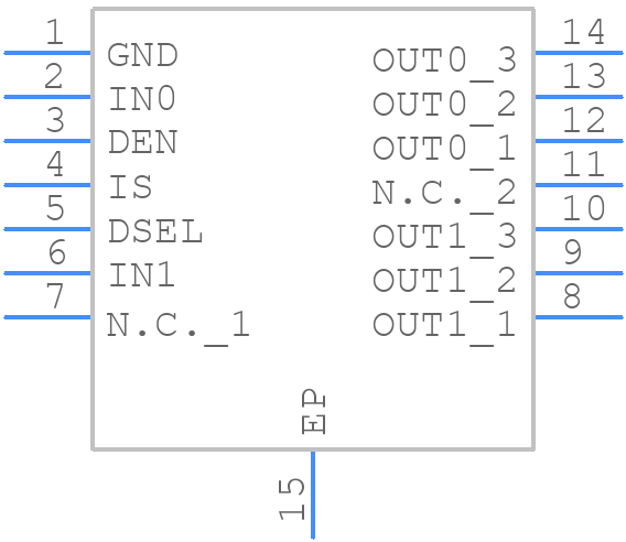 BTS7008-2EPZ - Infineon - PCB symbol