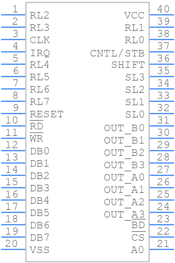 TMP8279P-5 - Toshiba - PCB symbol