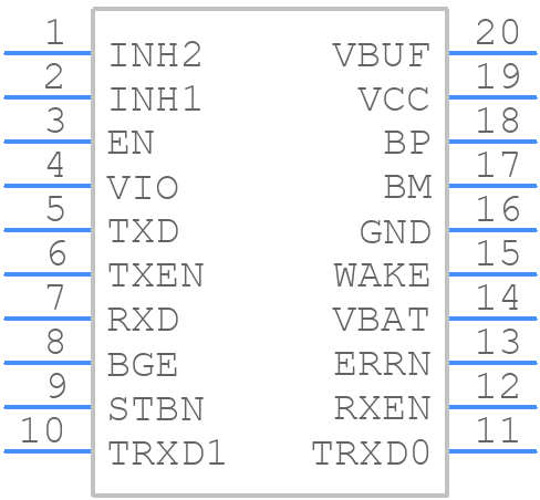 TJA1080ATS/2/T,118 - NXP - PCB symbol