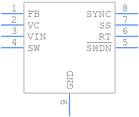 LT3580IDD#PBF - Analog Devices - PCB symbol