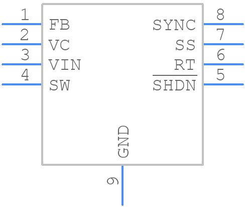 LT3580HMS8E#PBF - Analog Devices - PCB symbol