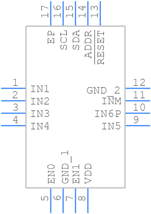 MAX20480CATEB/VY+T - Analog Devices - PCB symbol