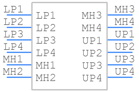 MUSBC51100 - Amphenol - PCB symbol