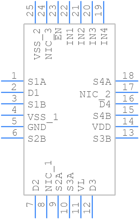 ADG1634LYCPZ-REEL7 - Analog Devices - PCB symbol