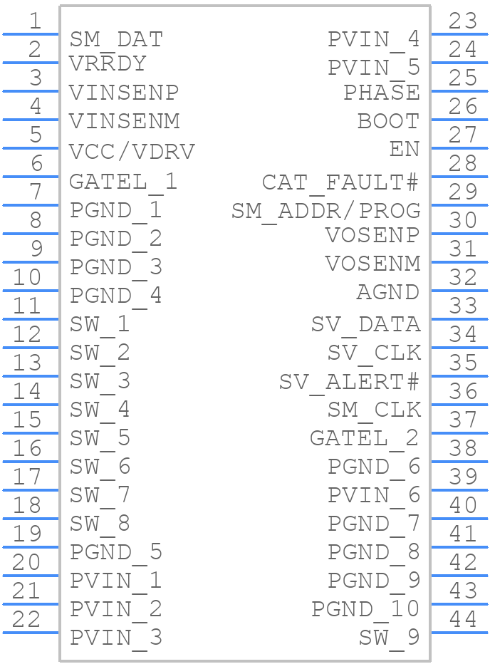 TDA386400000AUMA1 - Infineon - PCB symbol