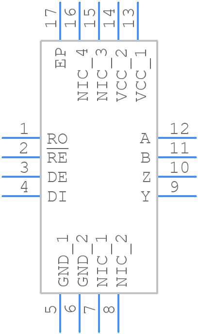 ADN4693E-1BCPZ - Analog Devices - PCB symbol