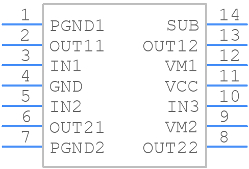 BA6846FVE2 - ROHM Semiconductor - PCB symbol