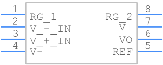 INA131AP - Texas Instruments - PCB symbol