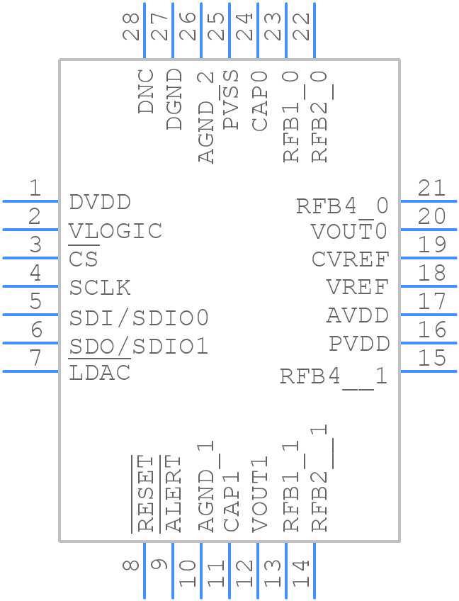 AD3542RBCPZ12-RL7 - Analog Devices - PCB symbol