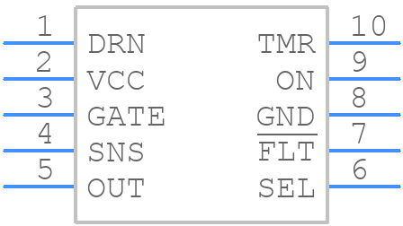 LTC4380HMS-1#WPBF - Analog Devices - PCB symbol