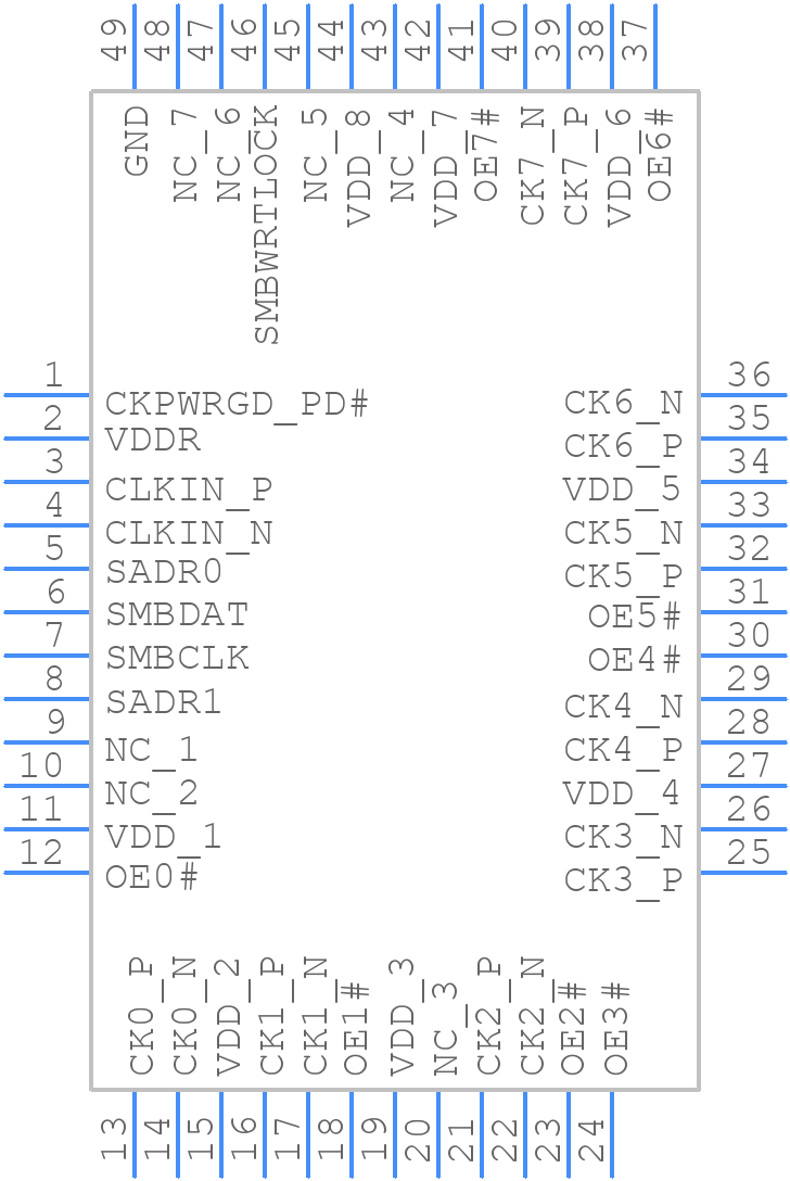 CDCDB803RSLR - Texas Instruments - PCB symbol