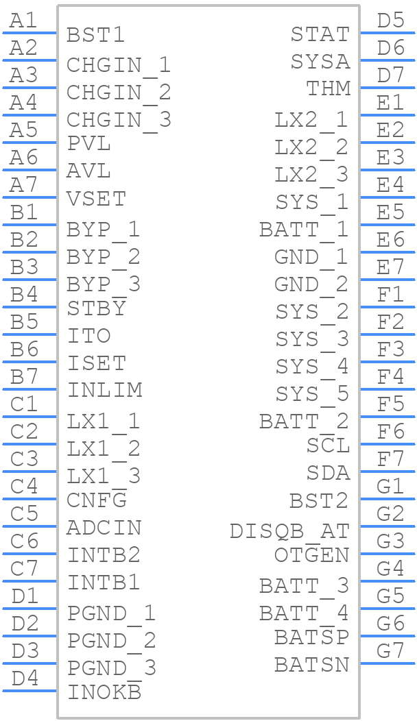 MAX77963EWJ+ - Analog Devices - PCB symbol