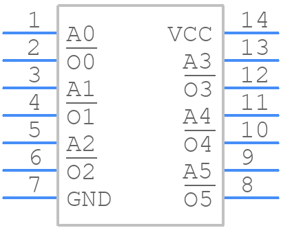 74VHC14M - onsemi - PCB symbol