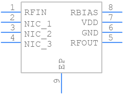 ADL8105ACPZN-R7 - Analog Devices - PCB symbol