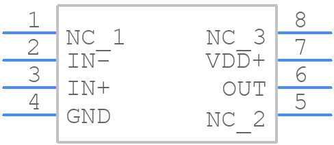 TLV2461AIPE4 - Texas Instruments - PCB symbol