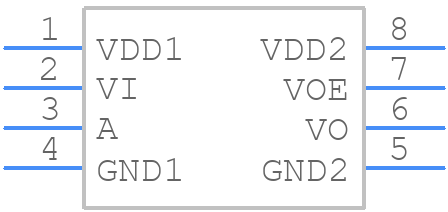 HCPL-7100 - Avago Technologies - PCB symbol