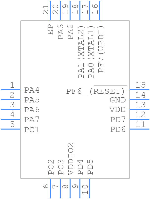 AVR32DD20-I/REB - Microchip - PCB symbol