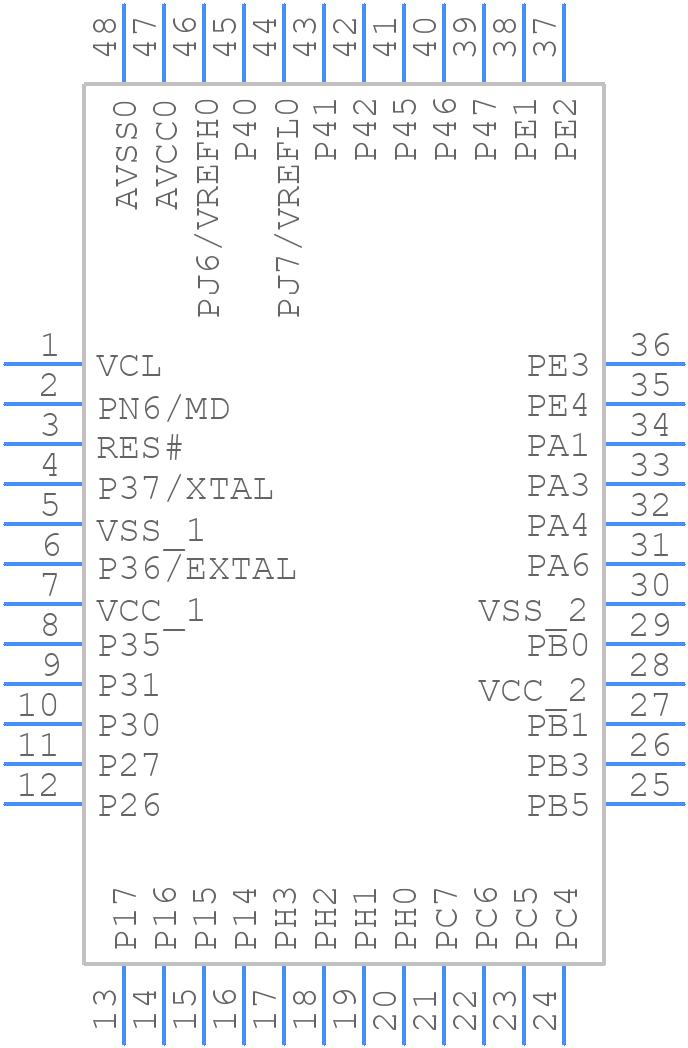 R5F56604ADFL#30 - Renesas Electronics - PCB symbol