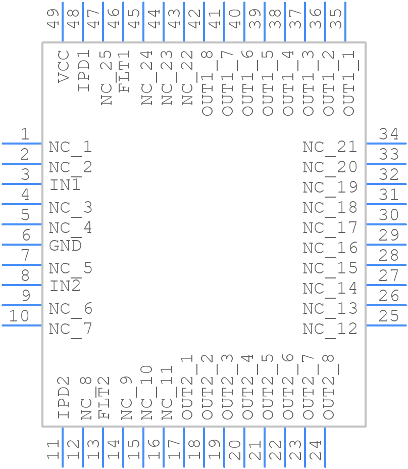 IPS2050HQ - STMicroelectronics - PCB symbol