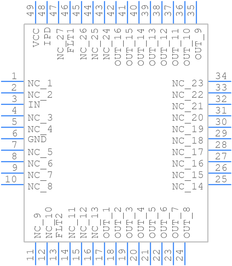 IPS1025HQ-32 - STMicroelectronics - PCB symbol