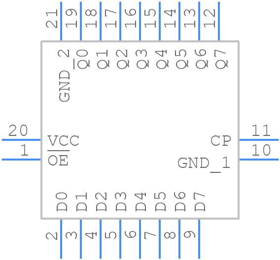 74HC574BQ-Q100X - Nexperia - PCB symbol