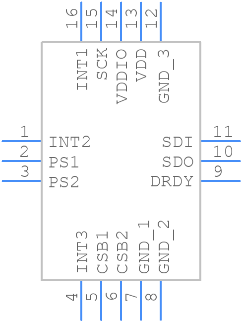 BMC050 - BOSCH - PCB symbol