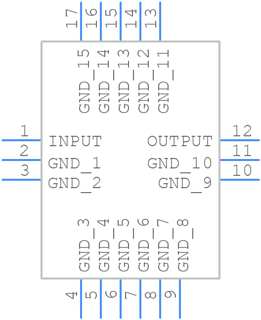 CBP-1000F+ - Mini-Circuits - PCB symbol