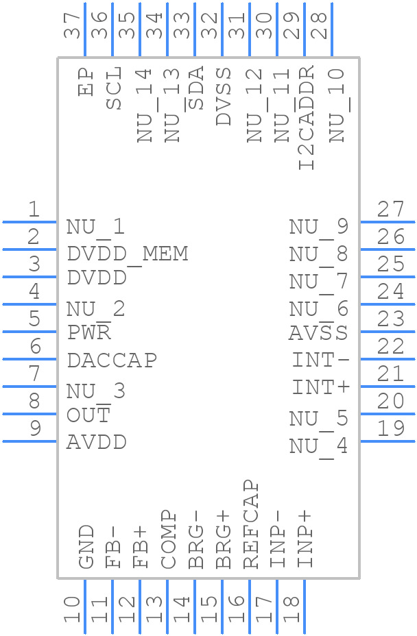 PGA305ARHHR - Texas Instruments - PCB symbol