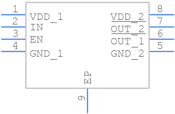 FAN3121TMPX - onsemi - PCB symbol