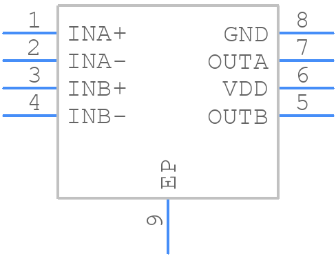 FAN3229CMPX - onsemi - PCB symbol