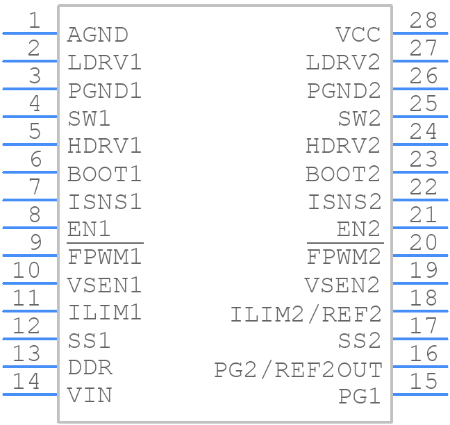 FAN5236MTCX - onsemi - PCB symbol