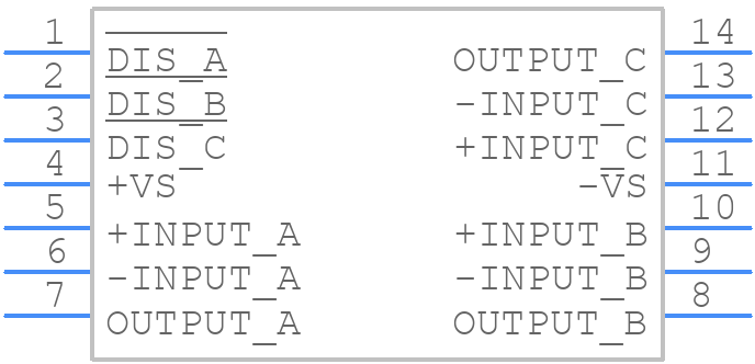 OPA3684IDRG4 - Texas Instruments - PCB symbol