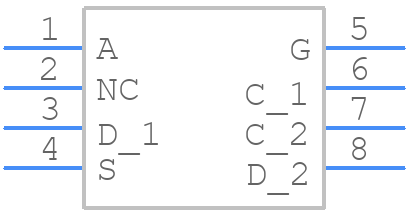 FDFMA2P029Z - onsemi - PCB symbol